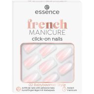French Manicure Click-On Nails 02