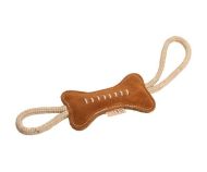 Vetolelu luu 39 cm puuvilla nahka