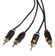 Qnect RCA-Kaapeli 3m