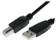 Qnect USB-Kaapeli A-B, 2m