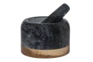 Mortteli 14 cm marmoria musta