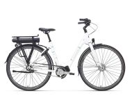 Sähköpyörä eCity 28" 7-v. 50 cm valkoinen/turkoosi