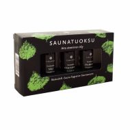 Emendo saunatuoksut 3 x 10 ml puutelineessä musta