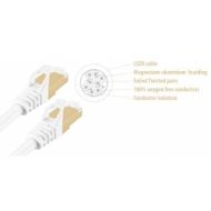 S/FTP CAT7 10 gigabit ethernet LSZH kaapeli 10 m valkoinen
