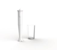 Plisse sauvasekoitin ja kannu 700 ml valkoinen
