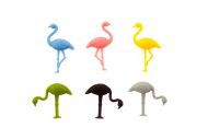 Lasinmerkkaaja flamingo 6 kpl